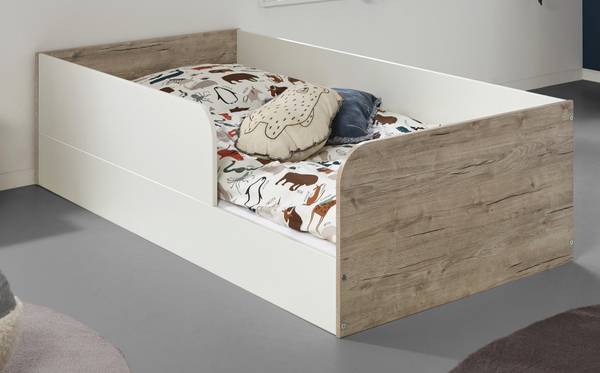 Kinderzimmer-Set Bente 4-tlg. Braun - Weiß - Holzwerkstoff