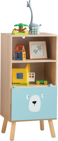 Kinderboekenplank FB32217ORNL bruin - plaatmateriaal op houtbasis - 29 x 86 x 41 cm