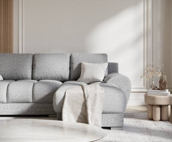 Ecksofa Peebles Grau