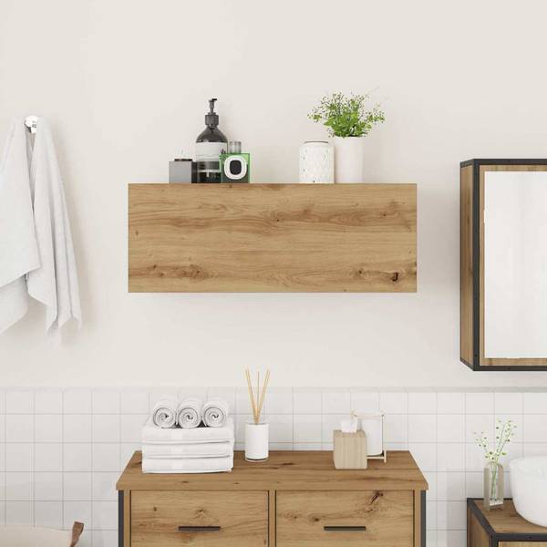 Bad-Wandschrank 3044261-1 Eiche - 80 x 30 cm