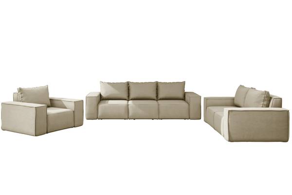 Salon de jardin 3+2+1 Sonne Beige