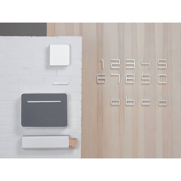 Hausnummer Entrance d Silber - Aluminium - 10 x 10 x 6 cm