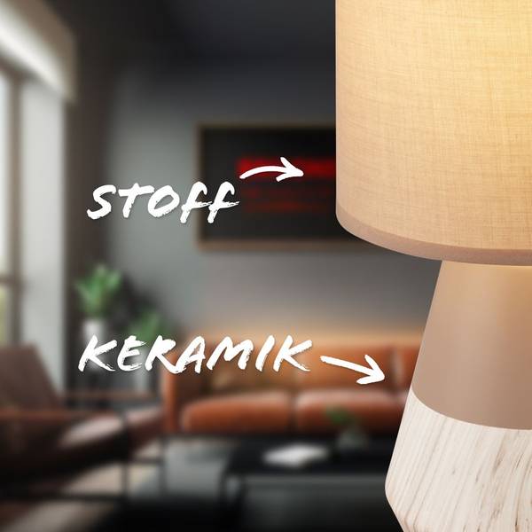 Tischlampen Linda 7701011 Beige