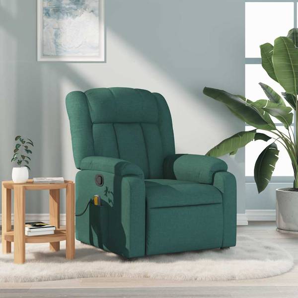 Fauteuil inclinable de massage 3032286-4 Vert foncé