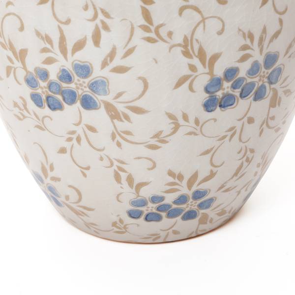 Vase HTD0416 Weiß - Keramik - 21 x 24 x 21 cm