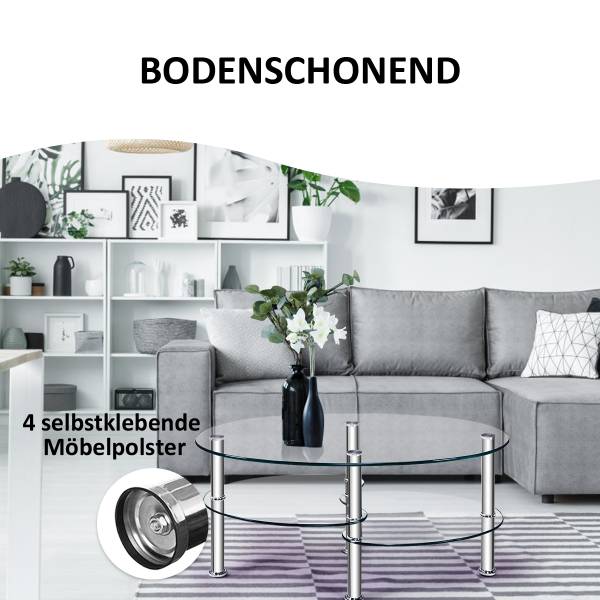 Couchtisch HV10456TR Metall - 90 x 45 x 50 cm