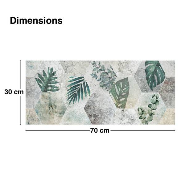 2 Wandpaneel Badezimmer-MIX & VÉGÉTAL Polyester PVC - 70 x 30 x 70 cm