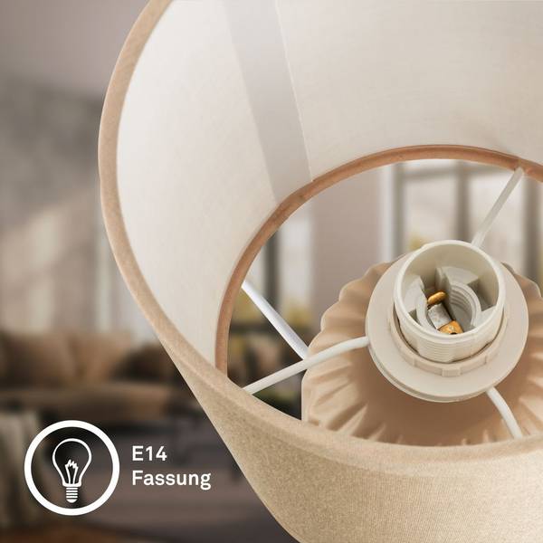 Tischlampe Dora 7700011 Beige