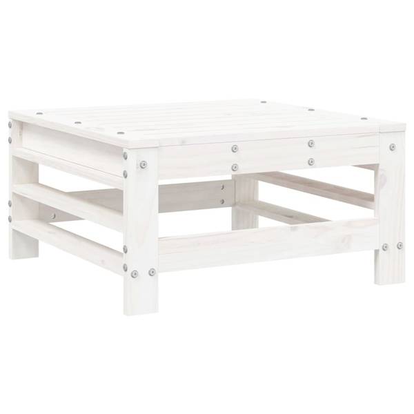 Gartenhocker 3029107-5 Kiefer Weiß Dekor - Pinie Weiß Dekor