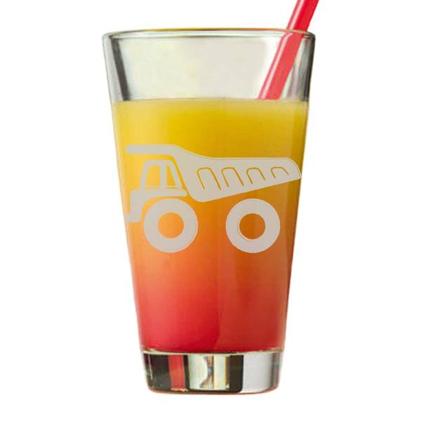 Kinderbecher Kipper Glas - 8 x 14 x 8 cm