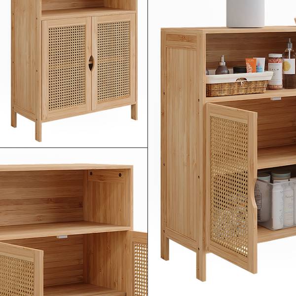 Meuble salle de bain Liora 51646 Vert - Bois manufacturé - 60 x 80 x 29 cm