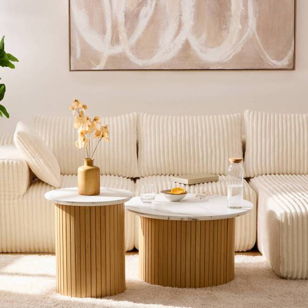 Couchtisch HOMELYA Holzwerkstoff - 70 x 40 x 70 cm