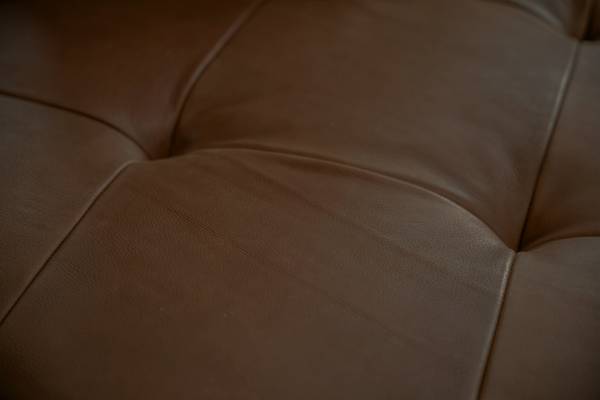 Modulsofa mit Hocker WIOLO 3er Set Dunkelbraun