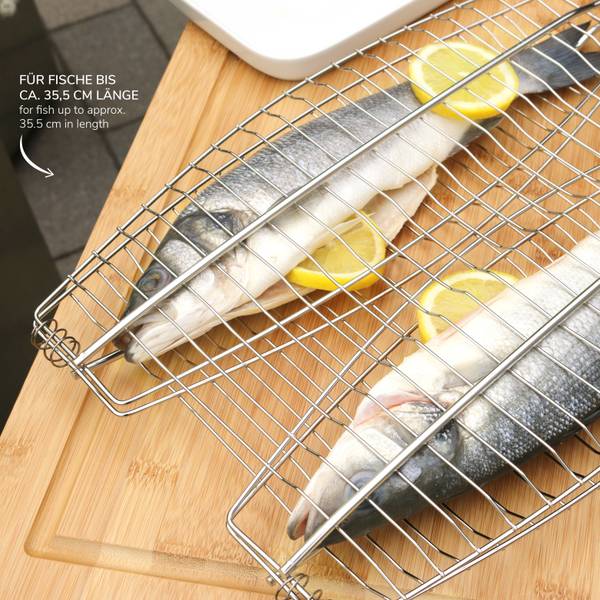 Fischgriller 14127 Silber - Metall - 27 x 27 x 65 cm