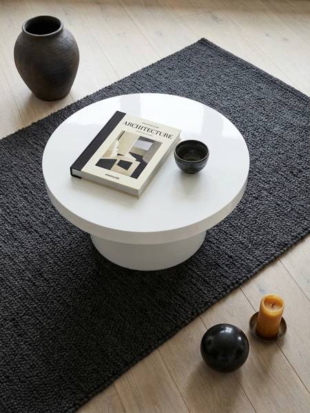 Couchtisch SOLOGNE Weiß - Holzwerkstoff - 60 x 30 x 60 cm
