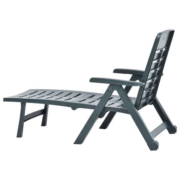 Klappliege X5374 Grün - Kunststoff - 189 x 96 x 72 cm