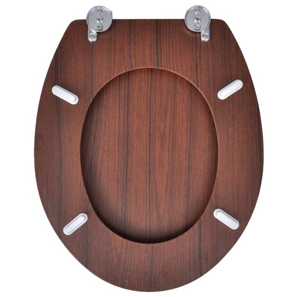 Siège de toilette 3002840-5 Marron - Bois manufacturé - 36 x 5 x 45 cm