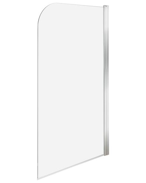 Douchescherm met één paneel LAPAN zilver - transparant - 80 x 80 cm