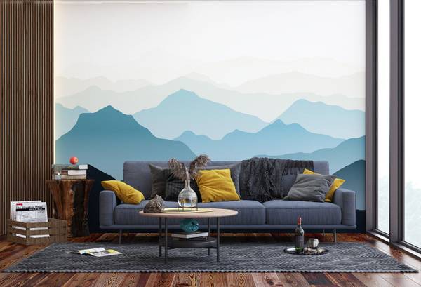 Fototapete 600983 Blau - Fleece - 375 x 270 x 270 cm