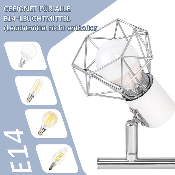 Deckenstrahler QFM Weiß - 20 x 10 x 28 cm