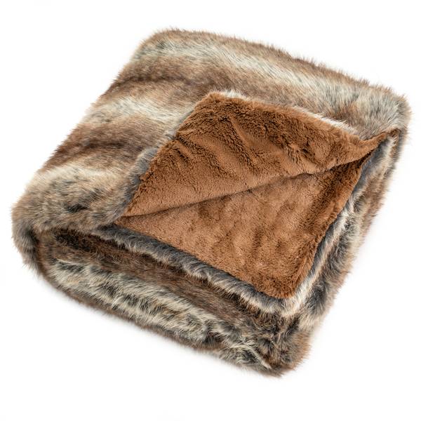 Kuscheldecke TG33532LE Braun - Textil - 203 x 1 x 153 cm