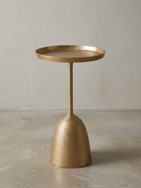 Beistelltisch OLONA Gold - Aluminium - 33 x 53 x 33 cm