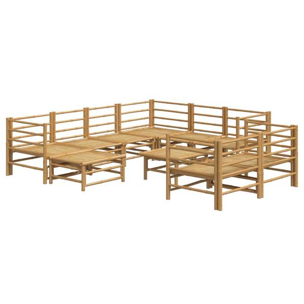 Garten-Lounge-Set 3028491-25 10-teilig Braun - Hellgrau