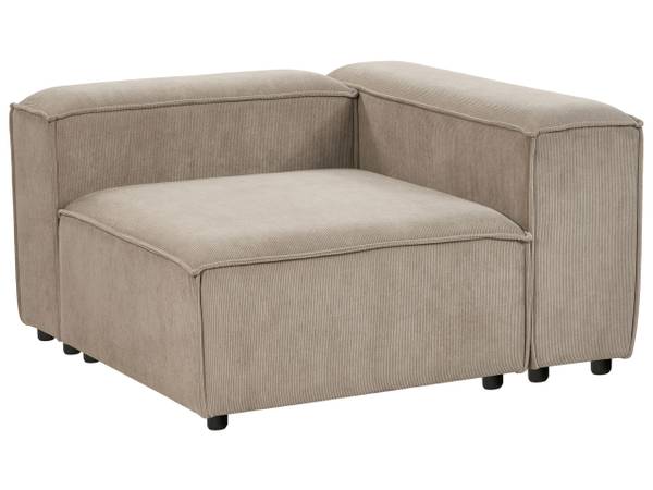 Modulaire bank ARDAL 3-delig zwart - bruin - lichtbruin - 328 x 120 cm - bamboe