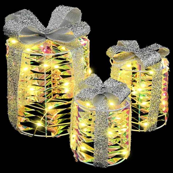 Saisonale Dekoration 42019088 3er Set Gelb - Kunststoff - 20 x 20 x 20 cm