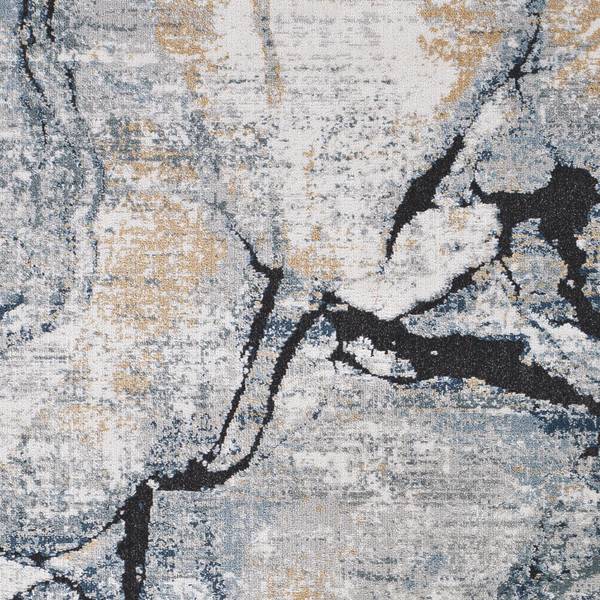 Kurzflorteppich BERLIN Blau - Polypropylen - 160 x 1 x 160 cm