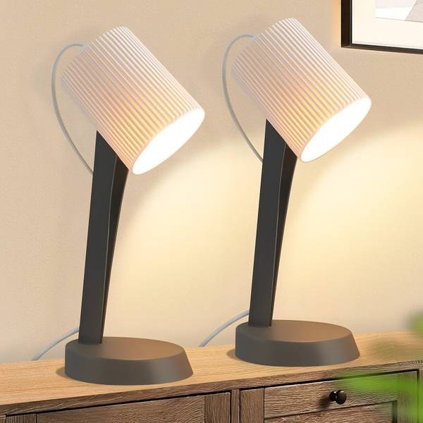 Tischlampen cdkr 2er-Set Grau