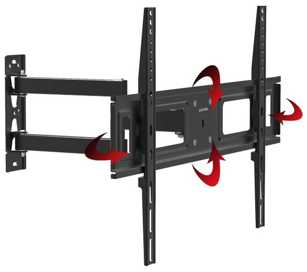 TV Wandhalterung B-SN 600 Schwarz - Metall - 42 x 64 x 8 cm