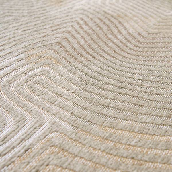 Kurzflorteppich Shell Beige Polyester - Beige - 170 x 240 cm