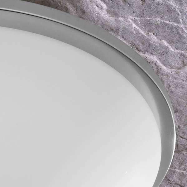 LED Badleuchte GLANTO Silber - Metall - 37 x 13 x 37 cm