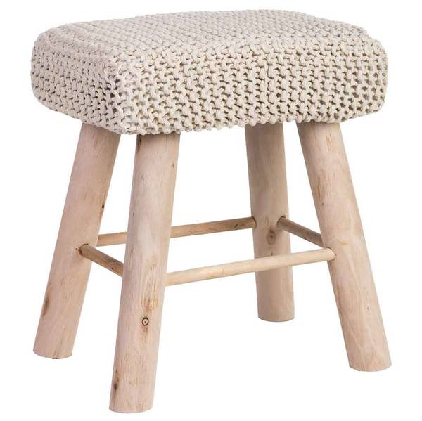 Hocker 4523373624 Weiß - Holzwerkstoff - 26 x 44 x 39 cm