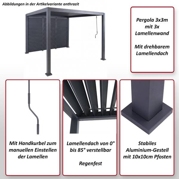 Pergola P65 Weiß