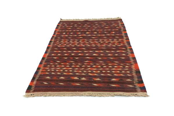 Orientteppich Oriental Braun - Wolle - 112 x 1 x 190 cm
