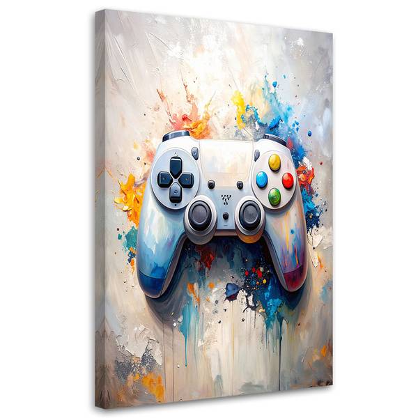 Wandbild konsole gamepad controller 40 x 60 cm