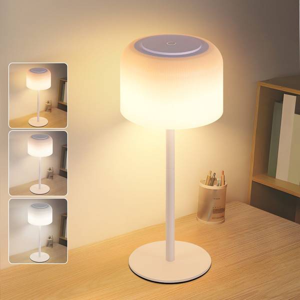 Tischlampe phky Dimmbar Weiß - Polycarbonat - 11 x 31 x 13 cm