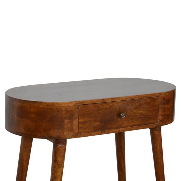 KONSOLENTISCH Albion Braun - Mango - 80 x 78 x 40 cm