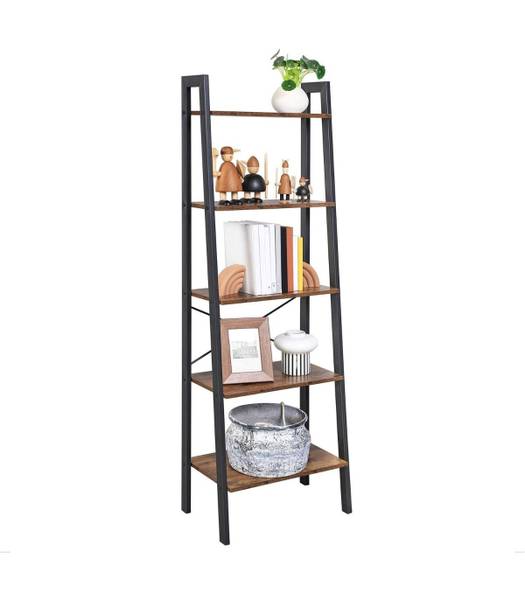 Regal Leesville I Braun / Schwarz - 97 x 41 x 15 cm