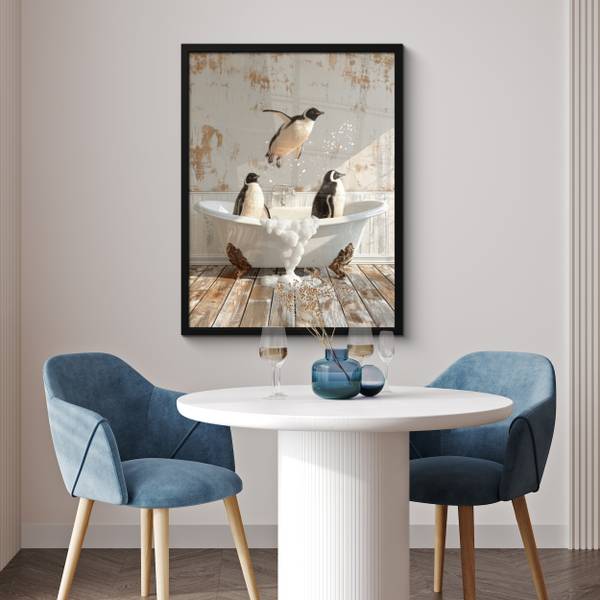 POSTER MIT RAHMEN Vintage 60 x 80 cm