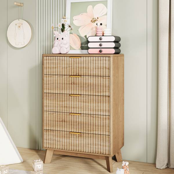 Sideboard SQOP01 Braun - Massivholz - 40 x 108 x 73 cm
