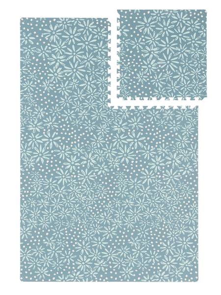 Speelmat Daisy blauw - natuurvezel - 120 x 1 x 180 cm
