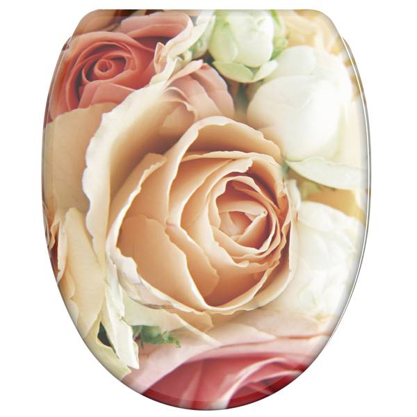 WC-Sitz Rosa Rose Tiefe: 48 cm
