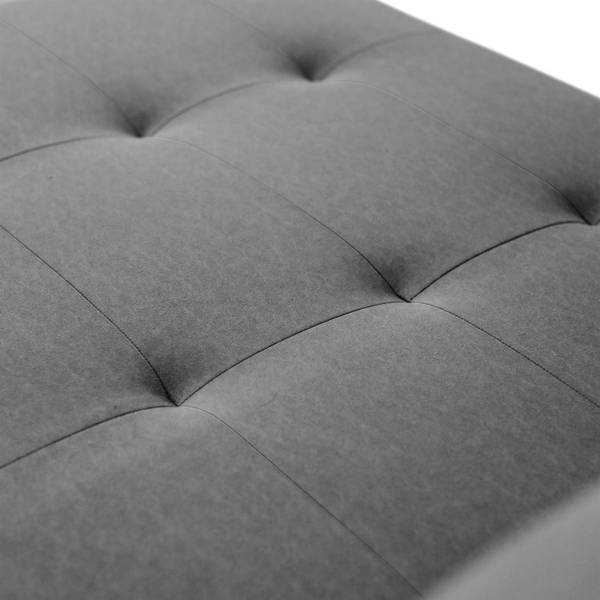 Ecksofa APOLLO L mit Schlaffunktion Grau - Polyester - 246 x 93 x 188 cm