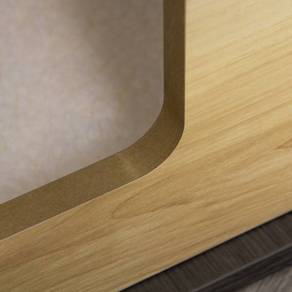 Hundehütte D02-120 Braun - Holzwerkstoff - 40 x 60 x 60 cm