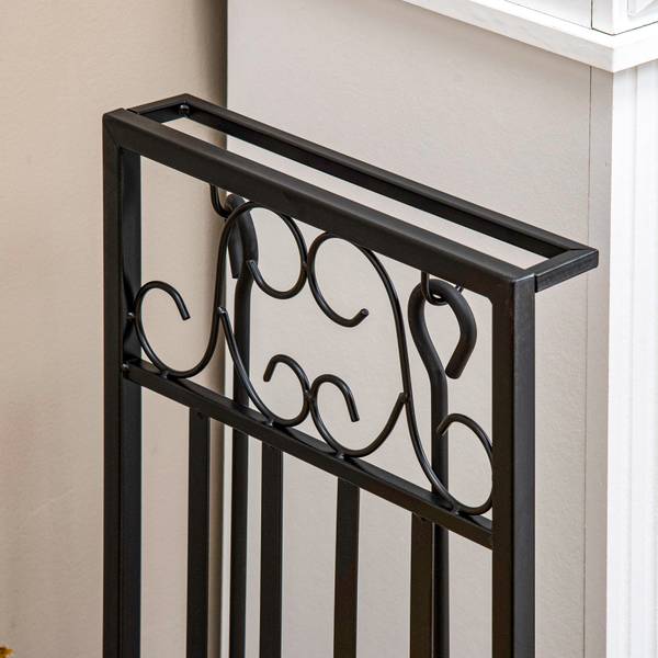 Kaminholzständer 842-163 Braun - Stahl - 30 x 60 x 75 cm