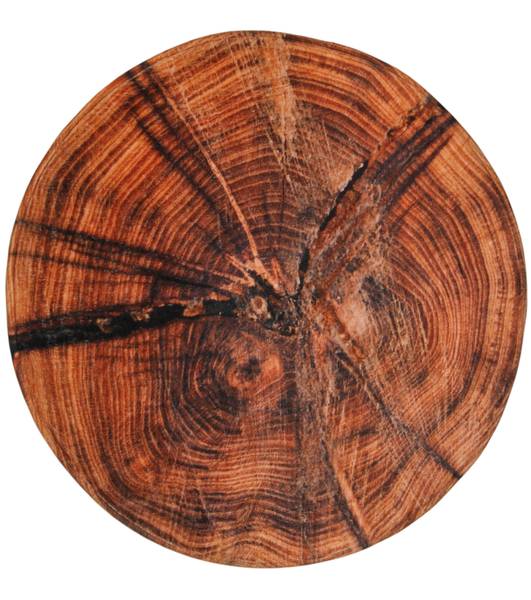 Badteppich Old Tree Braun - Textil - 80 x 2 x 80 cm