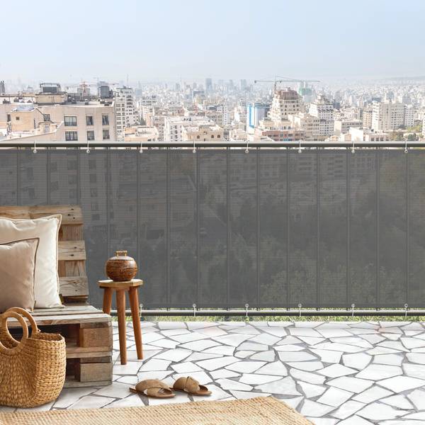 Balkon Sichtschutz Cinzento 250 x 90 cm